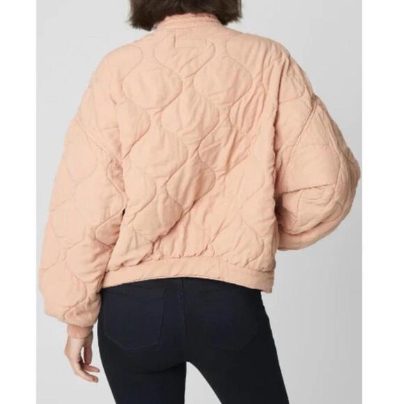 Blank NYC Tencel Drop Shoulder Quilted Liner Jacket XSmall Carnation Pink - Picture 3 of 13